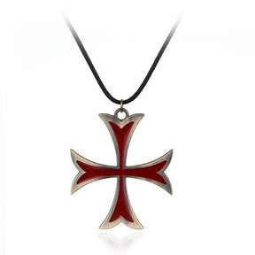 Knights Templar Commandery Necklace - Medieval Cross