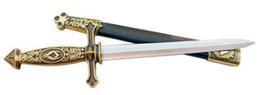 Fellowcraft Blue Lodge Sword - Square Compass Pyramid Knife W/ Scabbard 24.1"