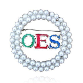 OES Brooch - Pearl