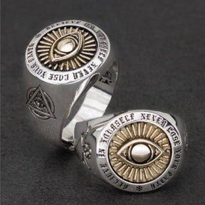 Eye Of Providence Ring - Resizable Silver