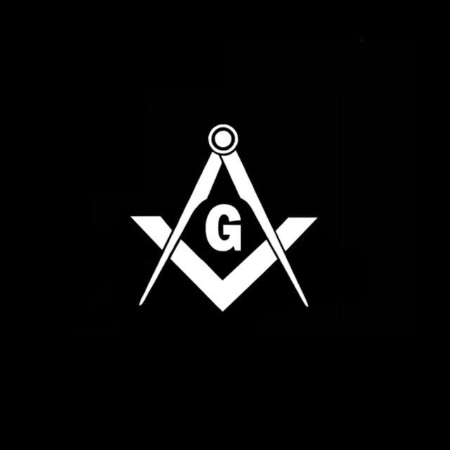 Master Mason Blue Lodge Sticker Decal - Compass Square G