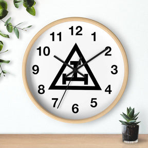 Royal Arch Chapter Clock - Wooden Frame - Bricks Masons