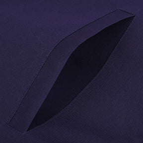 Senior Steward Blue Lodge Officer Apron - Kenton Lodge Navy Velvet With Silver Embroidery Thread - Bricks Masons