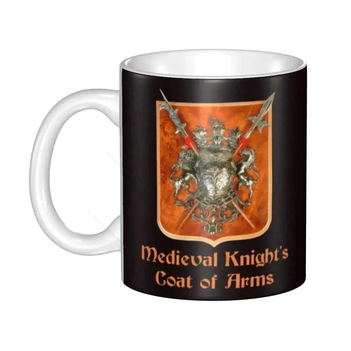 Knights Templar Commandery Mug - Medieval Knight's Goat Of Arms - Bricks Masons
