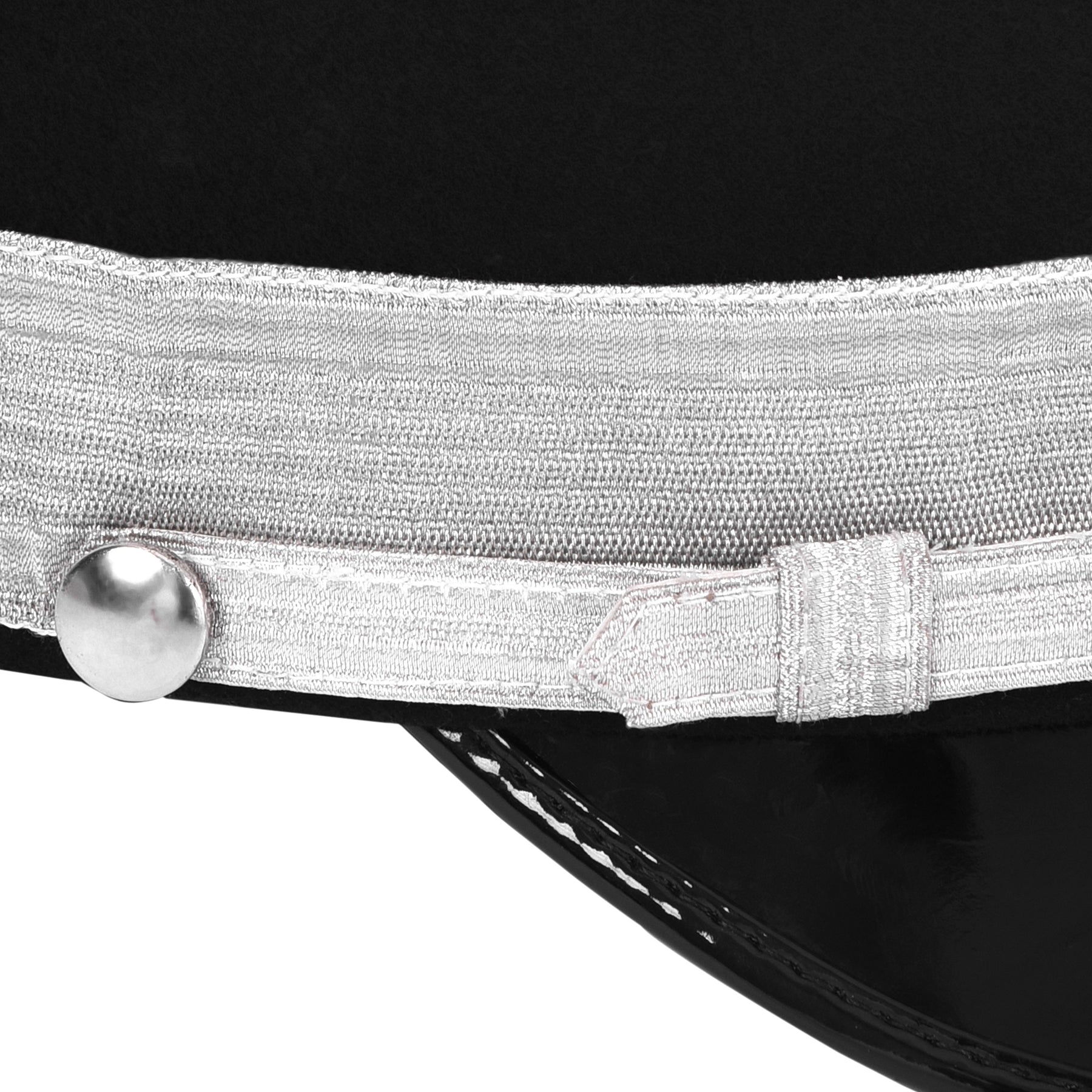 Sir Knight Knights Templar Fatigue Cap - Silver Metal & Braid - Bricks Masons