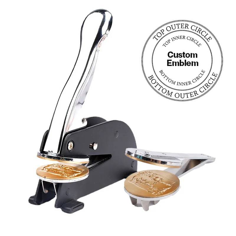 The Order Of Saint Lazarus Seal Press - Desktop  Stainless Steel With Customizable Stamp - Bricks Masons