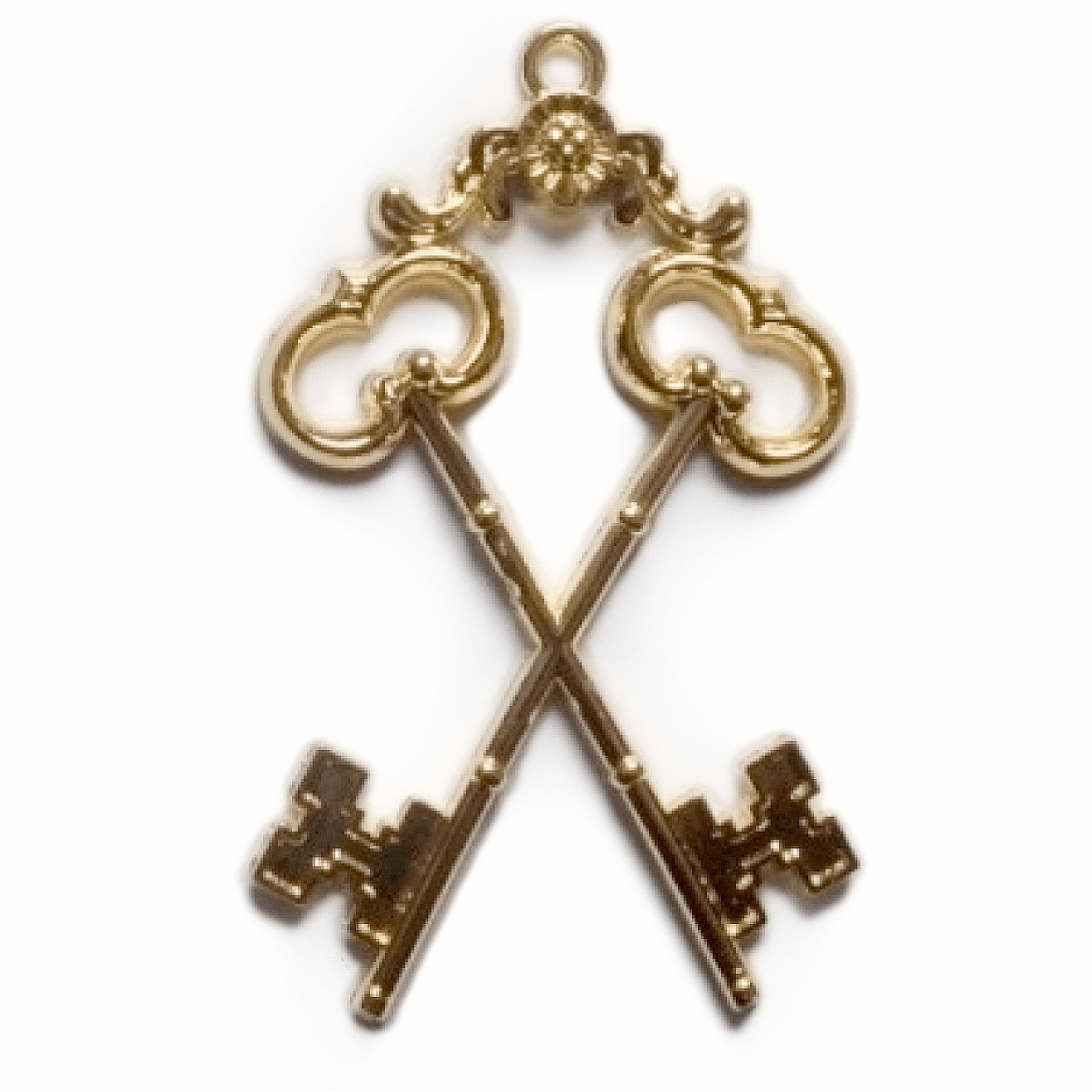 Treasurer Blue Lodge Officer Collar Jewel - Gold Metal - Bricks Masons