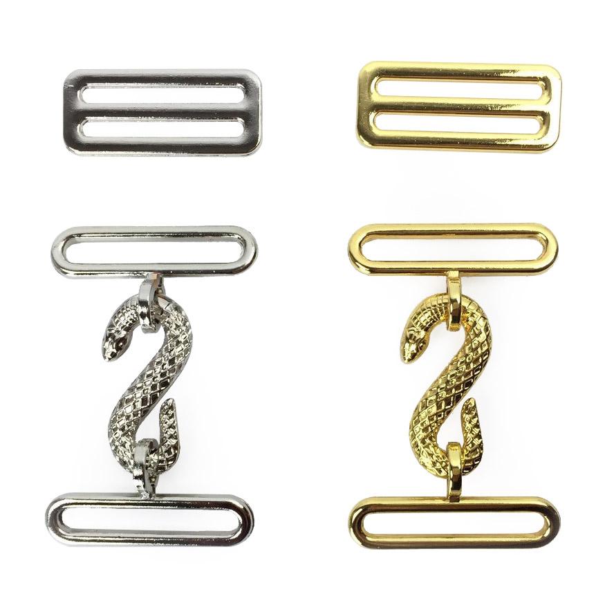 Universal Apron Belt Accessory - Silver/Gold Snake Set - Bricks Masons