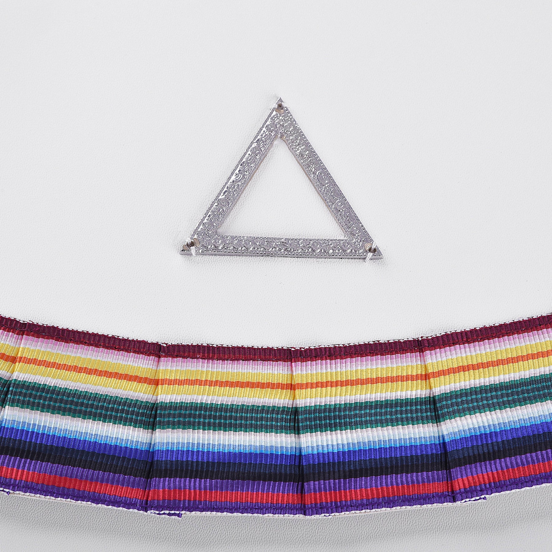 WCN & PCN Royal Ark Mariner AMD Apron - Silver & Multi colour - Bricks Masons