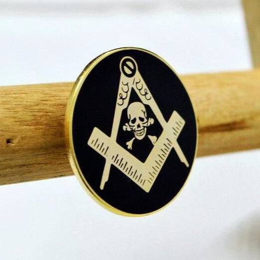 Widows Sons Lapel Pin - Skull & Bones - Bricks Masons