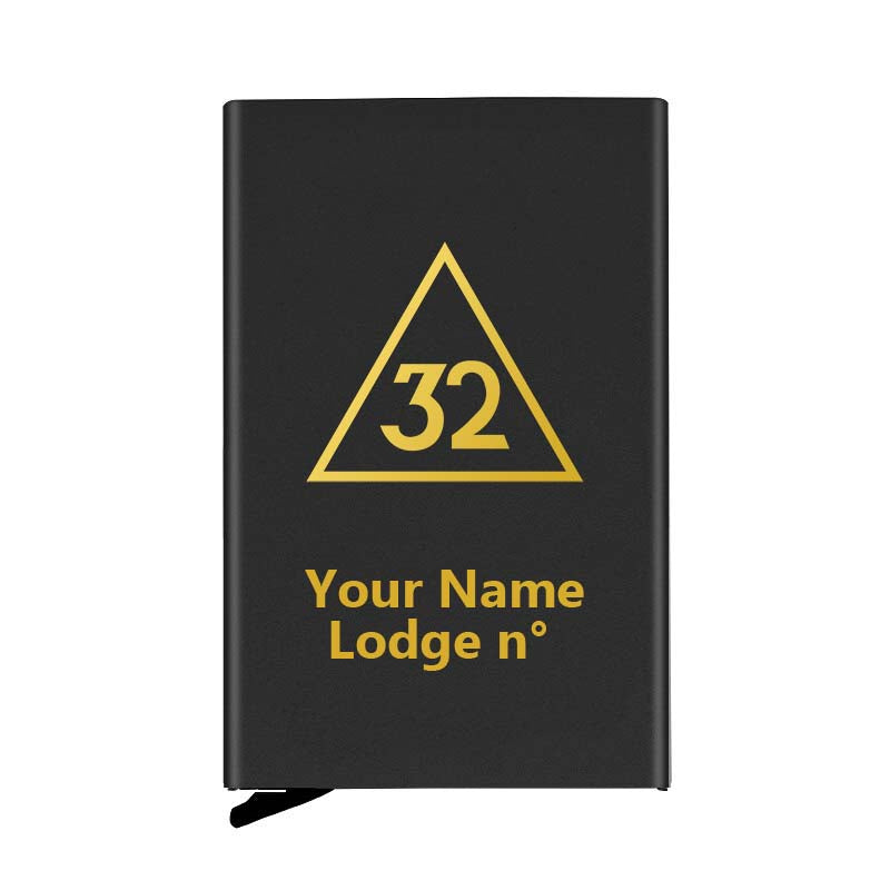 32nd Degree Scottish Rite Credit Card Holder - Various Colors - Bricks Masons