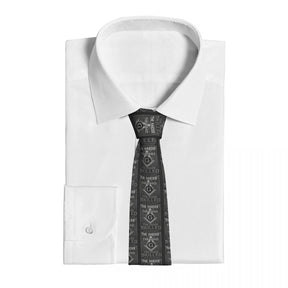 Master Mason Blue Lodge Necktie - Gray - Bricks Masons