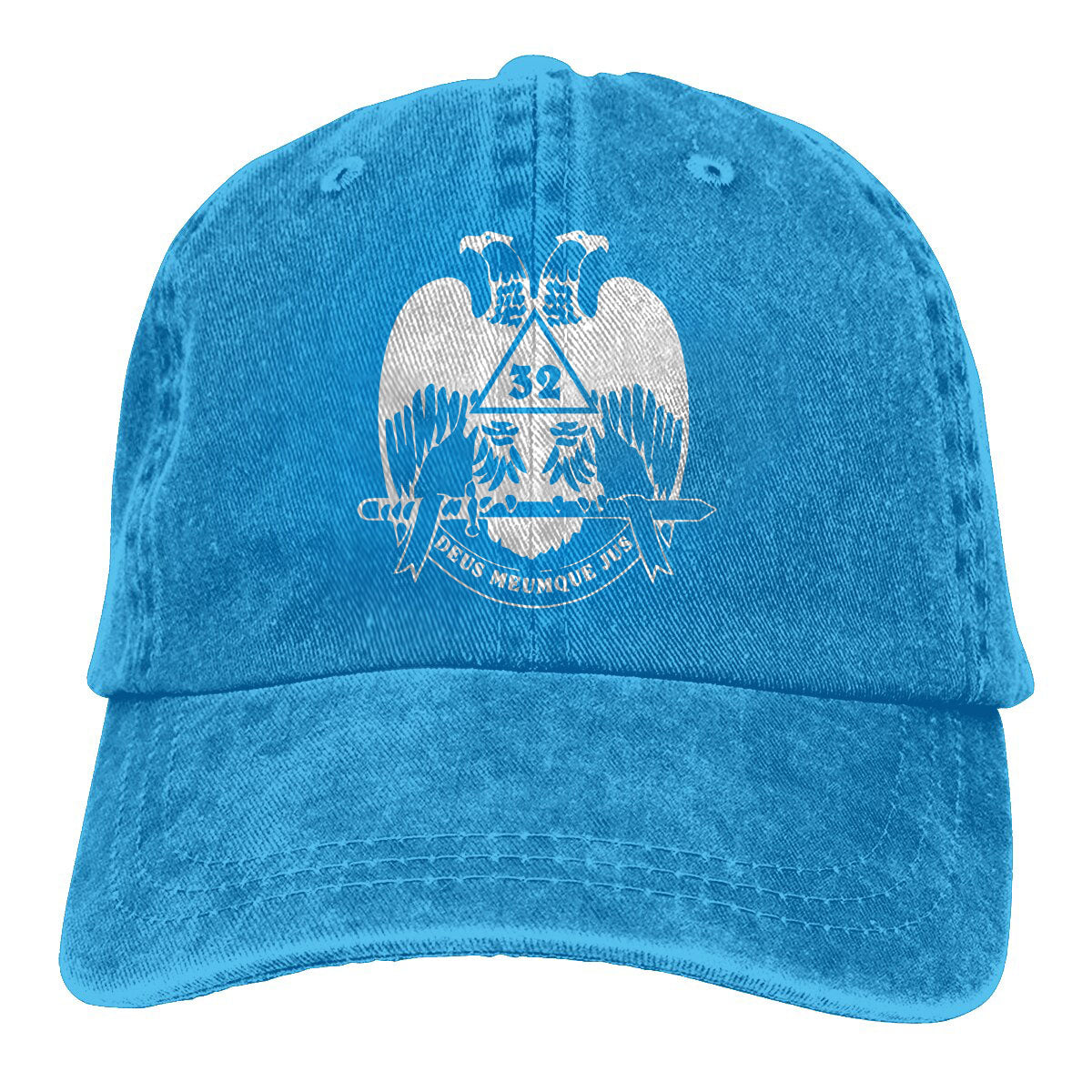 32nd Degree Scottish Rite Baseball Cap - Wings Down Various Colors - Bricks Masons