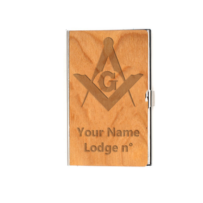 Master Mason Blue Lodge Card Holder - (RFID Protection) - Bricks Masons