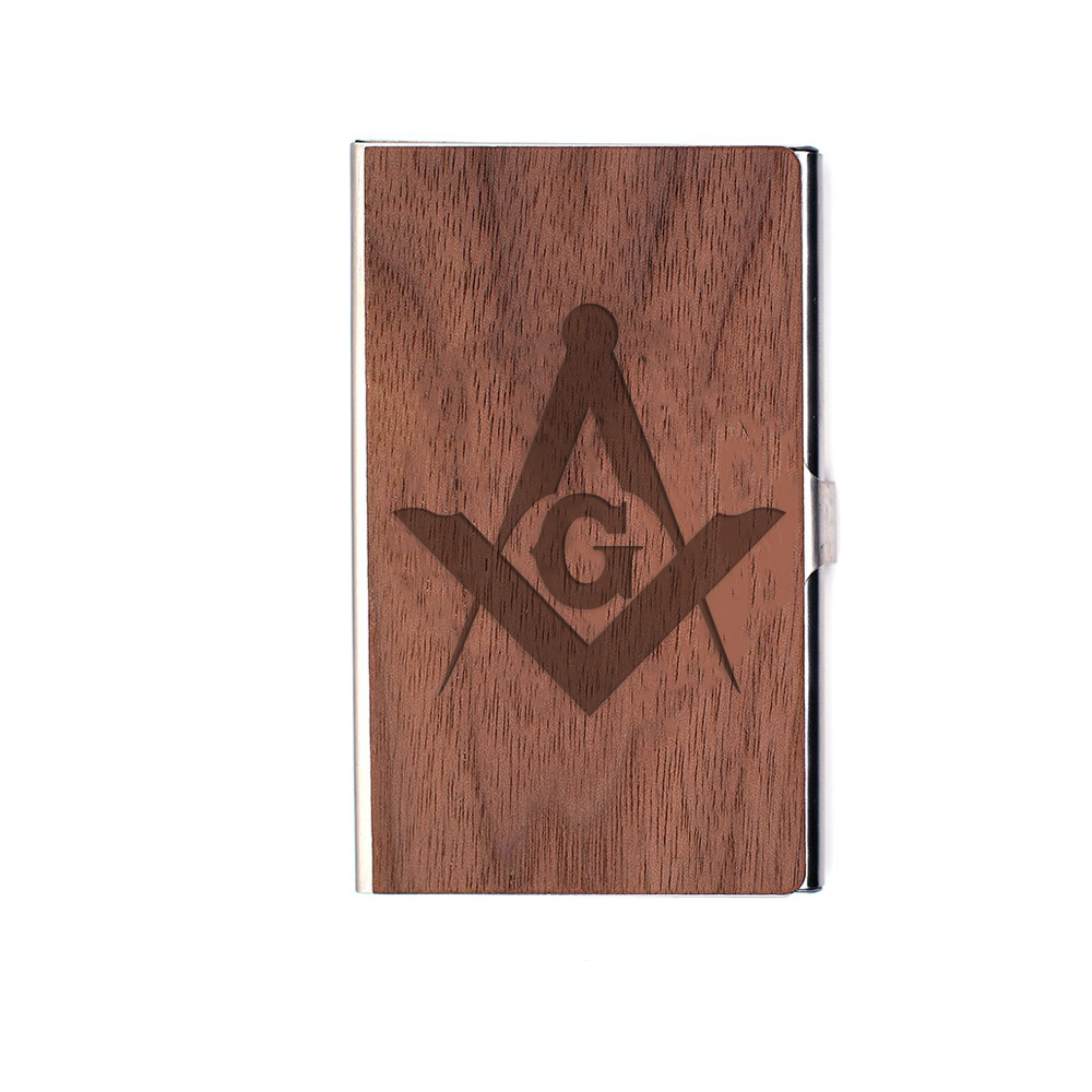 Master Mason Blue Lodge Card Holder - (RFID Protection) - Bricks Masons