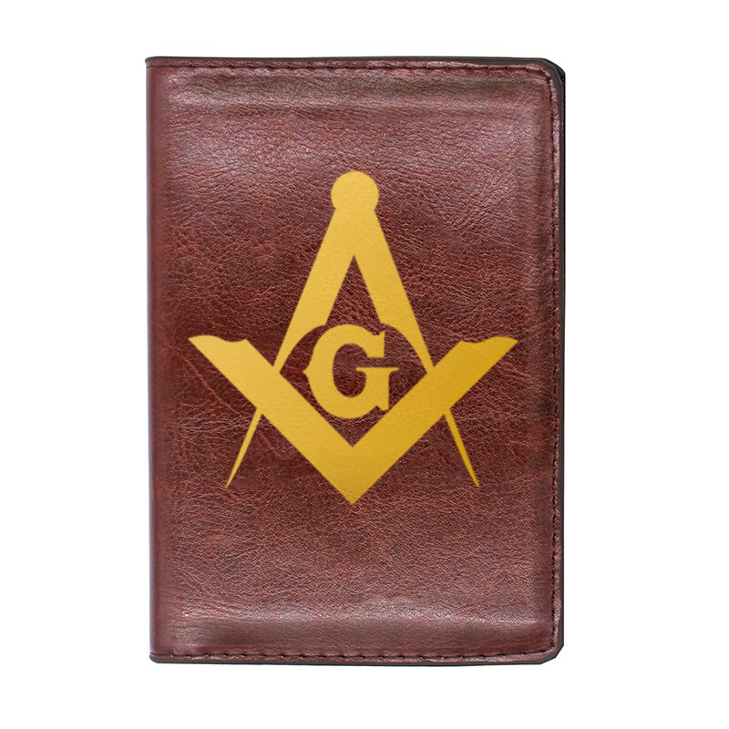 Master Mason Blue Lodge Wallet - Black & Brown - Bricks Masons