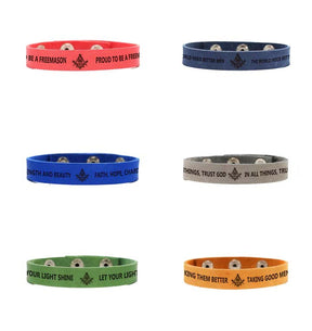 Widows Sons Bracelet - Various Leather Colors - Bricks Masons