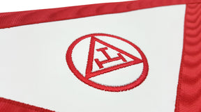 Captain Royal Arch Chapter Apron - Red Machine Embroidery - Bricks Masons