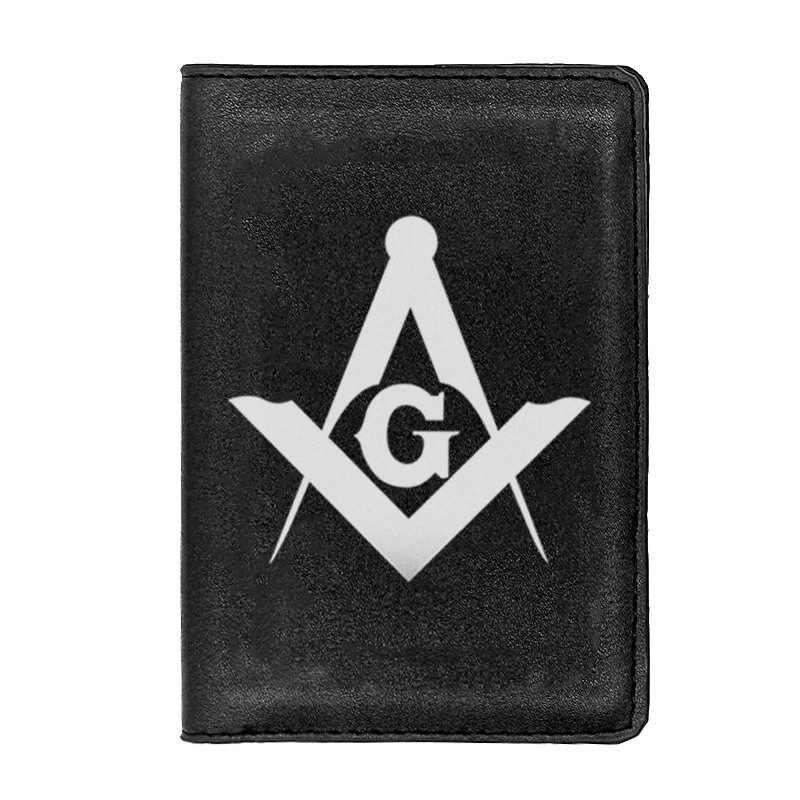 Master Mason Blue Lodge Wallet - Black & Brown - Bricks Masons