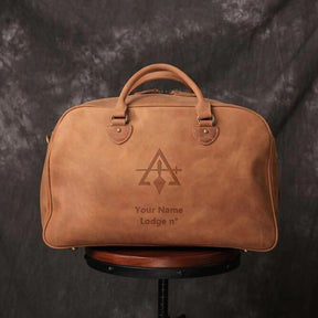 Council Travel Bag - (Dark Brown/Camel) - Bricks Masons