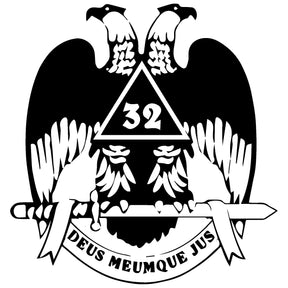 32nd Degree Scottish Rite Bracelet - Wings Down Black & Brown - Bricks Masons