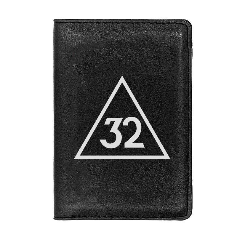 32nd Degree Scottish Rite Wallet - Black & Brown - Bricks Masons
