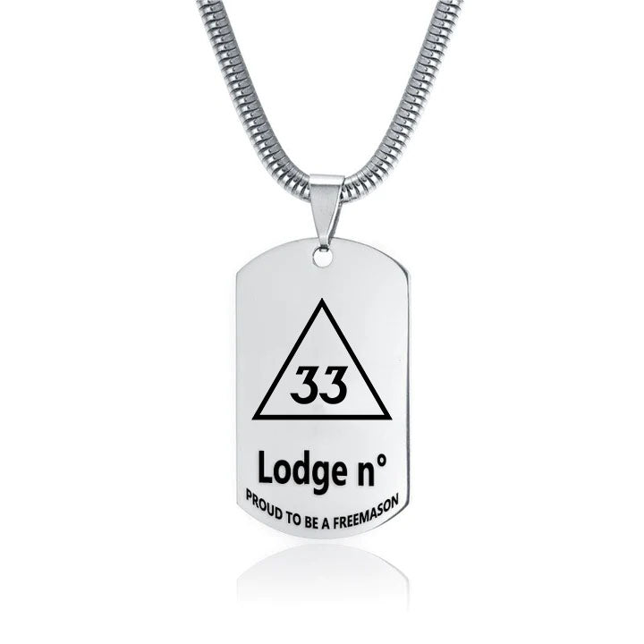 33rd Degree Scottish Rite Necklace - (Various Colors) - Bricks Masons
