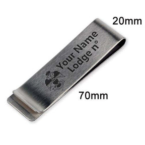 33rd Degree Scottish Rite Pen Holder - Wings Down Black & Brown Leather - Bricks Masons