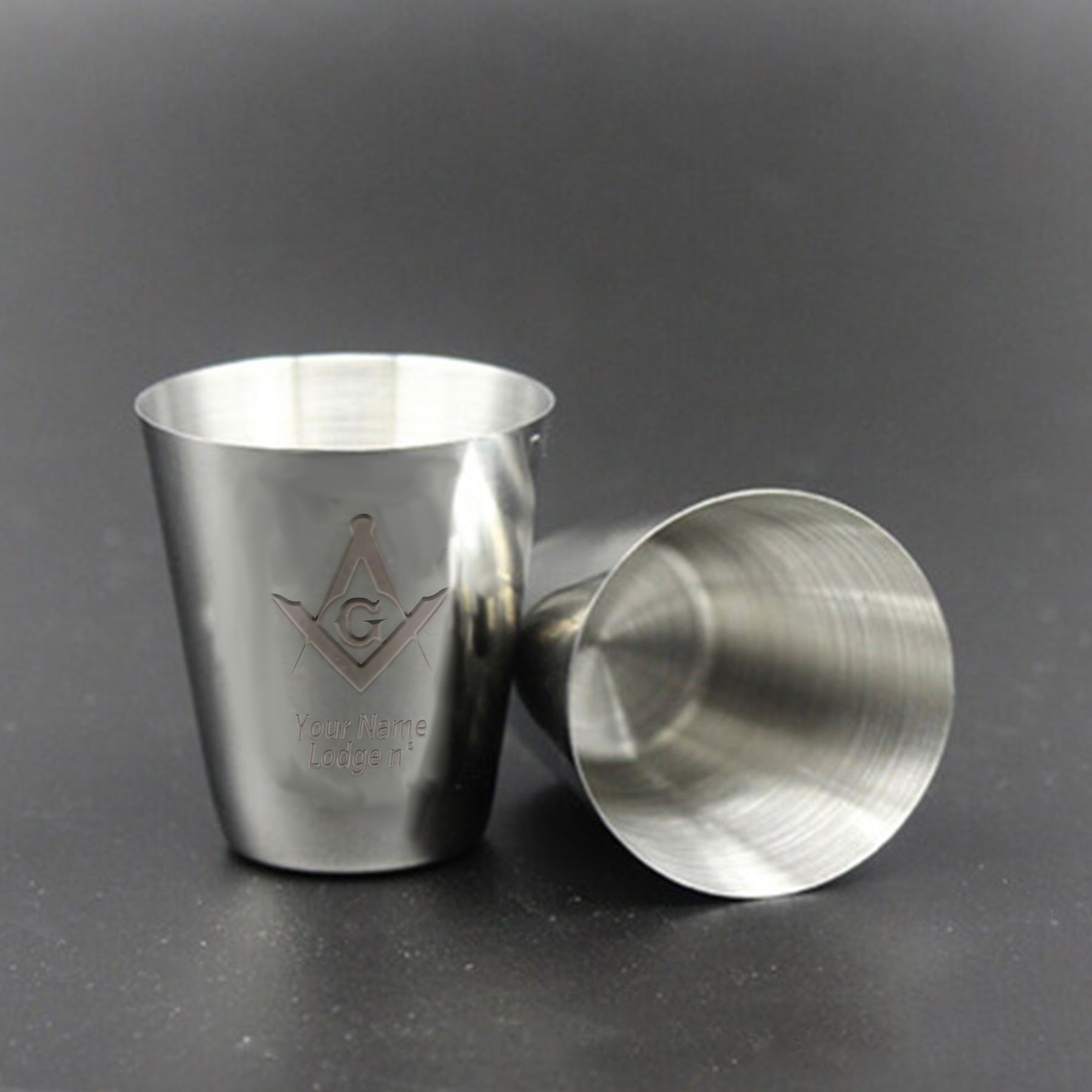 Master Mason Blue Lodge Cups - Stainless Steel - Bricks Masons