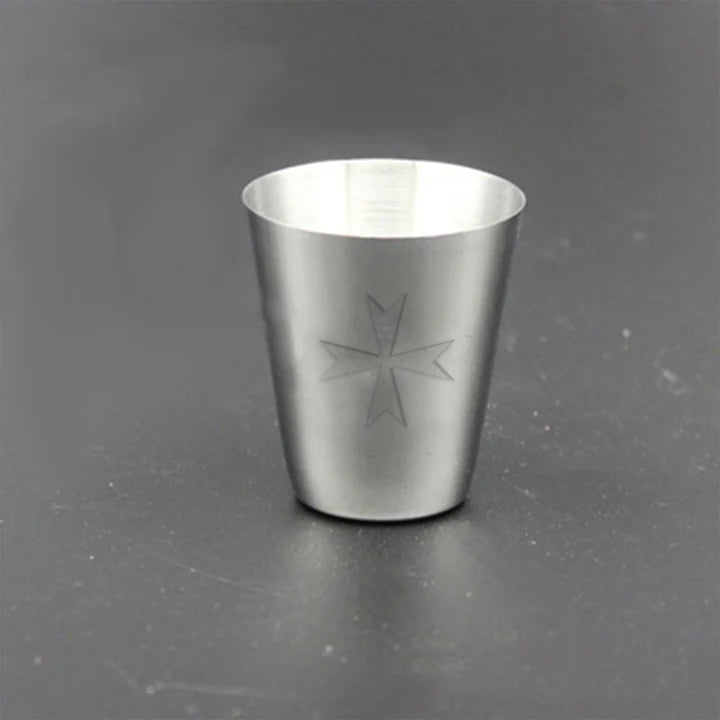 Order Of Malta Commandery Cup - Stainless Steel - Bricks Masons