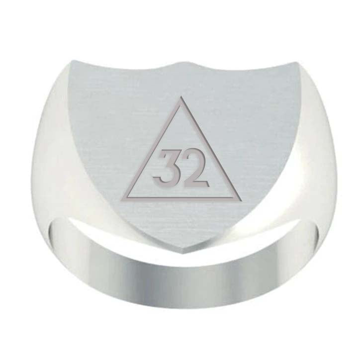 32nd Degree Scottish Rite Ring - Sterling Silver - Bricks Masons