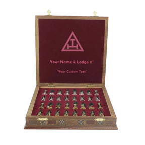 Royal Arch Chapter Chess Set - Hand Workmanship Patterns - Bricks Masons