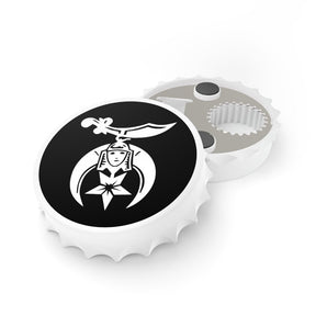 Shriners Bottle Opener - Black & White - Bricks Masons