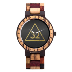 32nd Degree Scottish Rite Wristwatch - Various Colors - Bricks Masons
