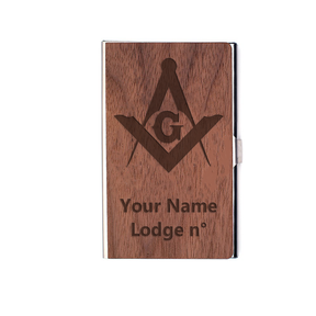 Master Mason Blue Lodge Card Holder - (RFID Protection) - Bricks Masons