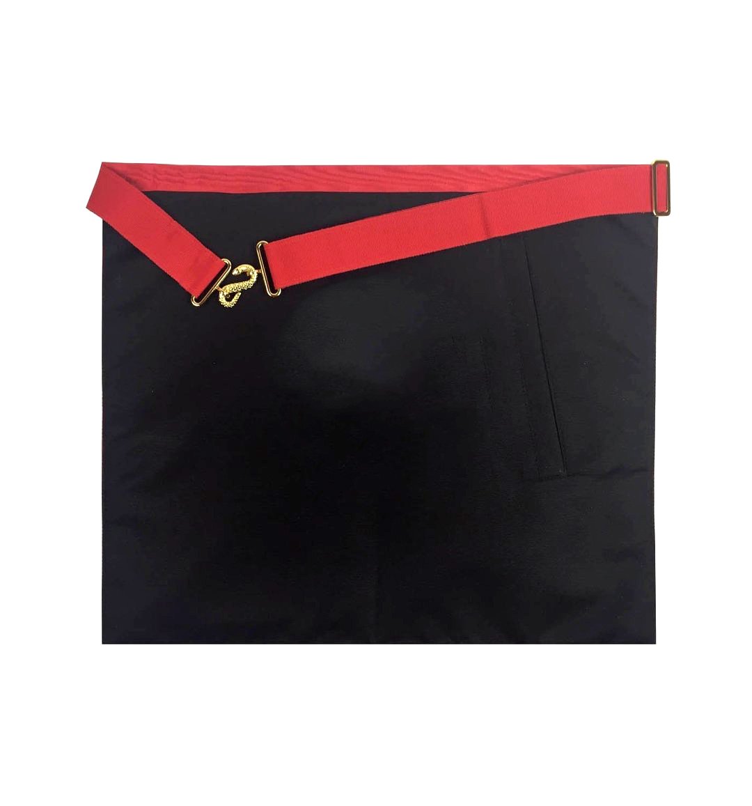 King Royal Arch Chapter Apron - Red Machine Embroidery - Bricks Masons