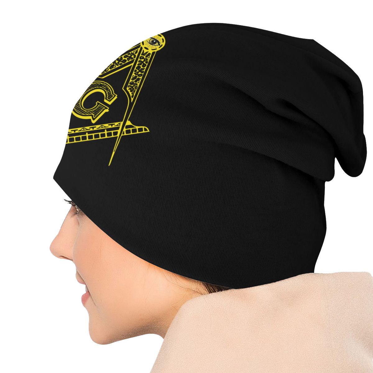 Master Mason Blue Lodge Beanie - Warm Multifunction Cap - Bricks Masons