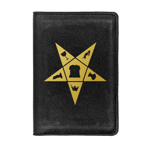 OES Wallet - Black & Brown - Bricks Masons