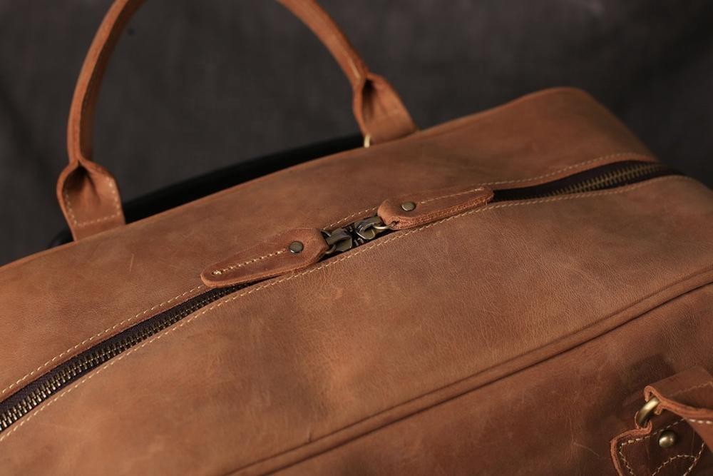 Knights Templar Travel Bag - (Dark Brown/Camel) - Bricks Masons