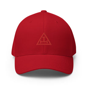 Royal Arch Chapter Baseball Cap - Red Triple Tau Embroidery - Bricks Masons