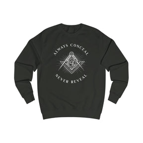 Master Mason Blue Lodge Sweatshirt - Always Conceal Never Reveal - Bricks Masons