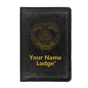 Grand Master Blue Lodge Wallet - Black & Brown - Bricks Masons