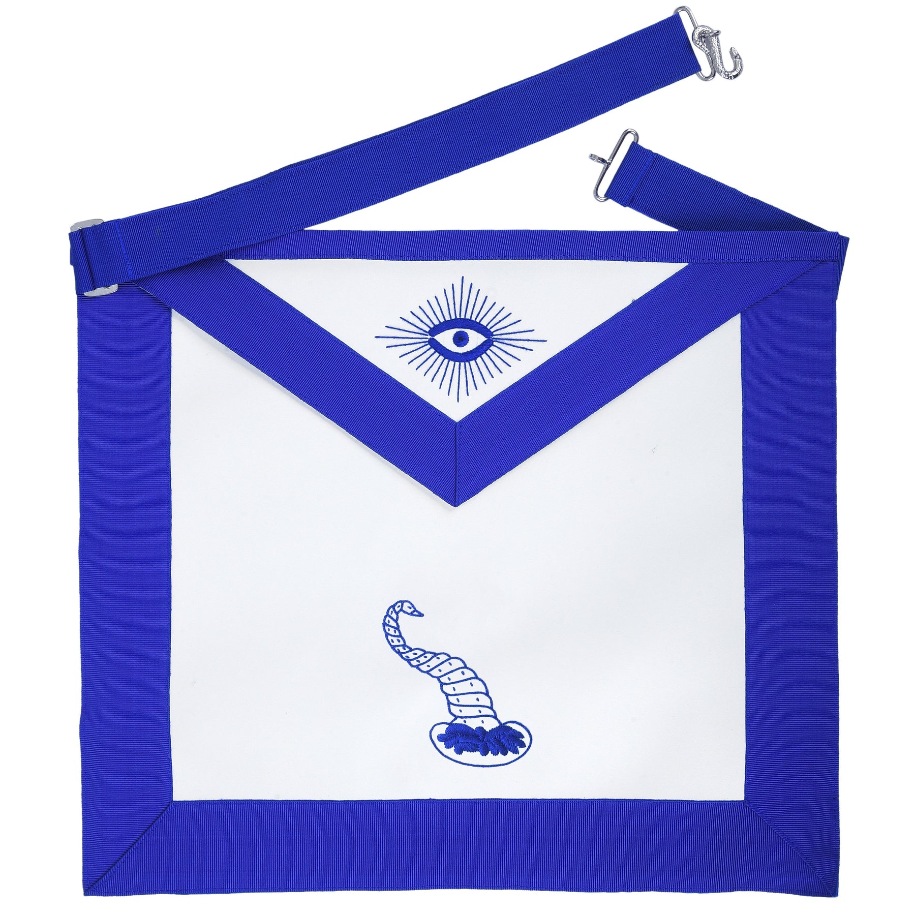 Junior Steward Blue Lodge Officer Apron - Machine Embroidery - Bricks Masons