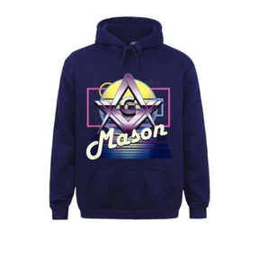 Master Mason Blue Lodge Hoodie - Square & Compass G (Multiple Colors) - Bricks Masons