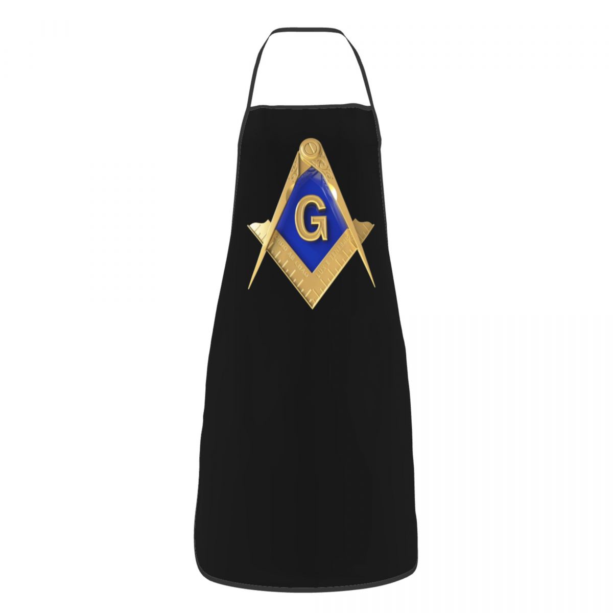 Master Mason Blue Lodge Kitchen Apron - Golden Square and Compass G