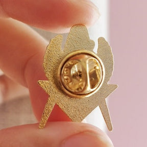 Master Mason Blue Lodge Lapel Pin - Square and Compass 3D Eagle - Bricks Masons