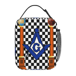 Master Mason Blue Lodge Lunch Bag - Thermal Insulated - Bricks Masons