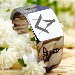 Master Mason Blue Lodge Ring - Various Sizes - Bricks Masons