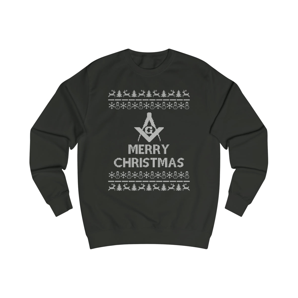 Master Mason Blue Lodge Sweatshirt - Ugly Merry Christmas Sweater - Bricks Masons