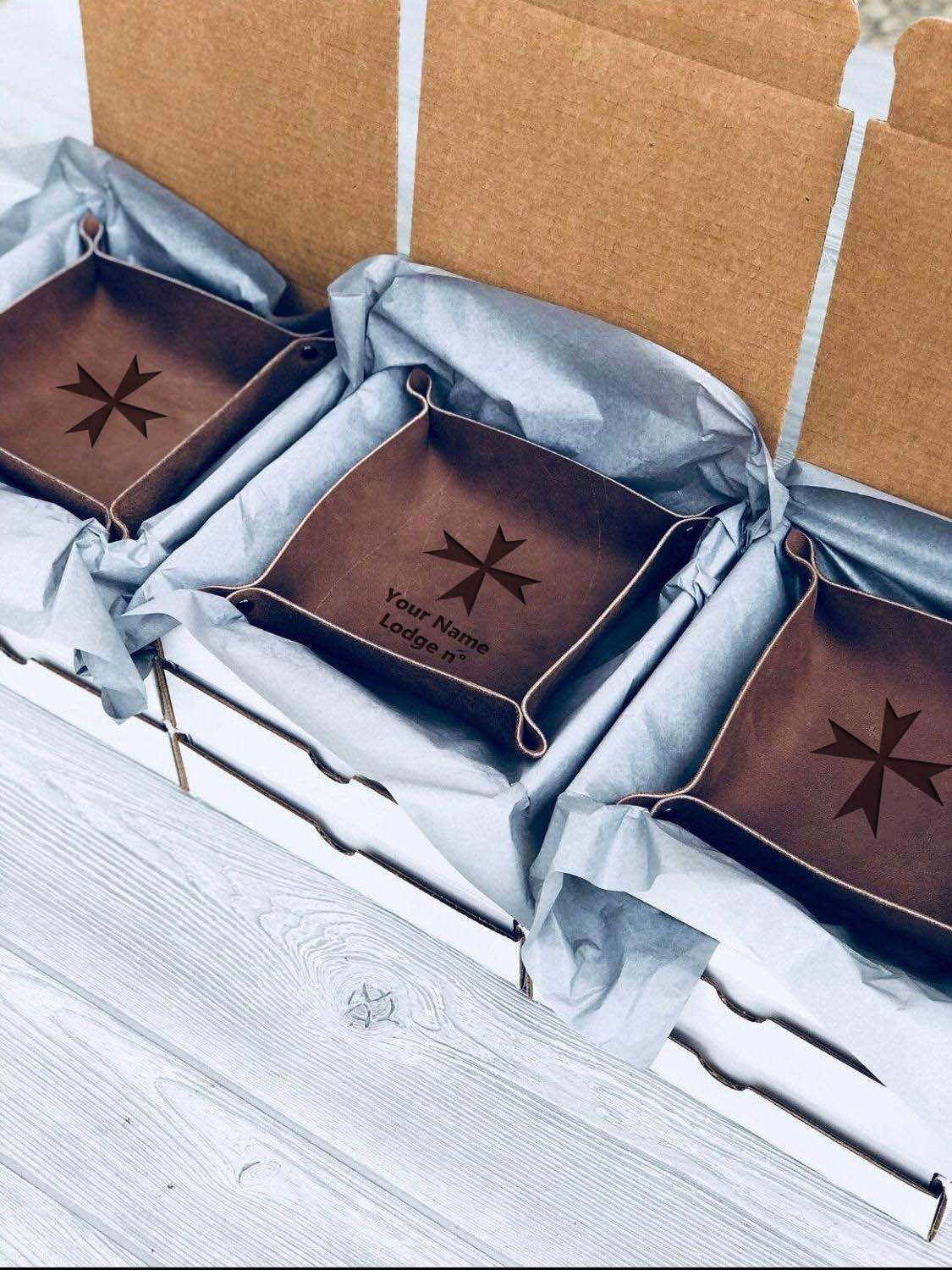 Order Of Malta Commandery Valet Tray - Various Colors - Bricks Masons